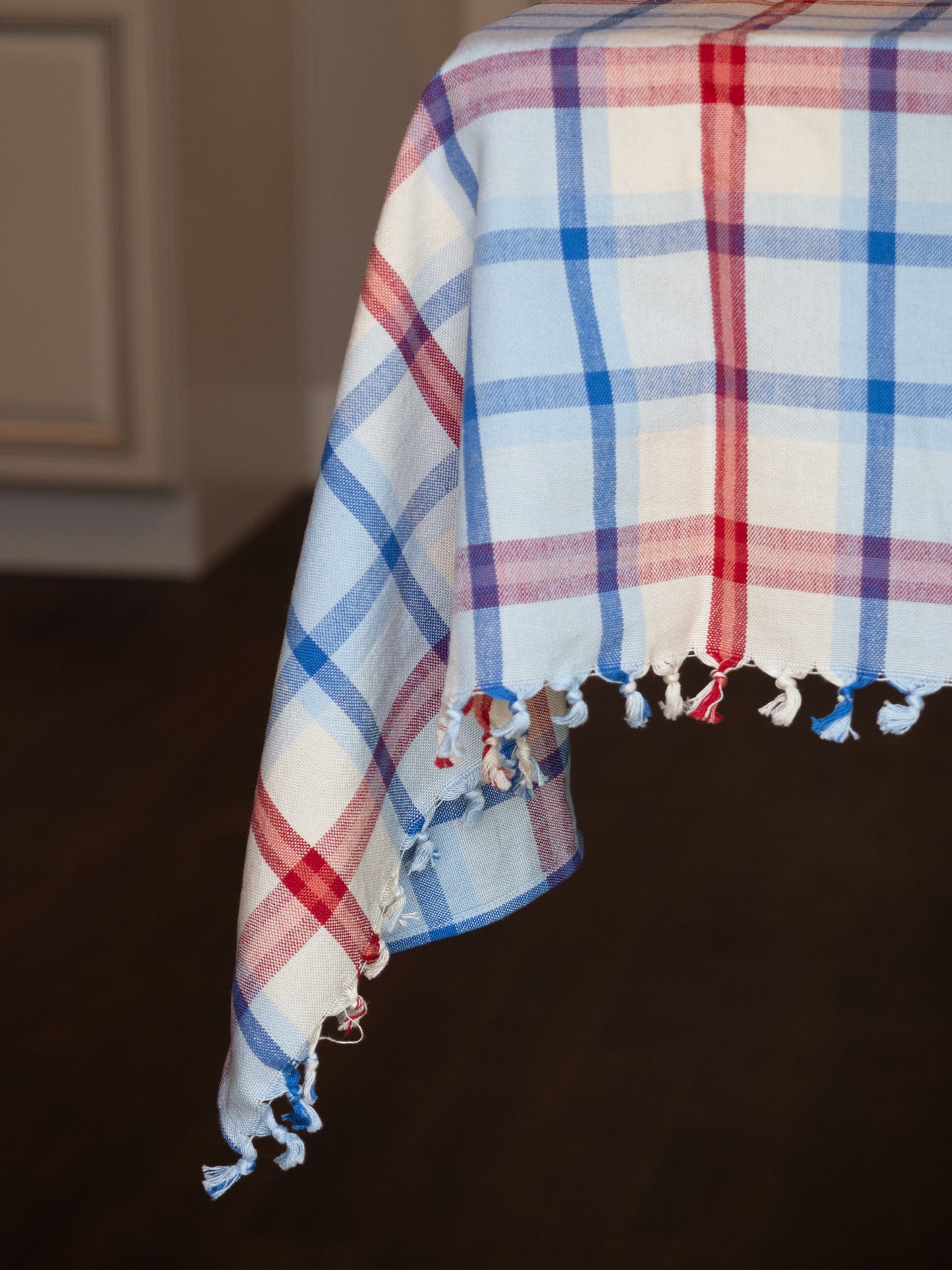 Patriotic Plaid Tablecloth